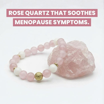 Rose Quartz Menopause Bracelet | Natural Symptom Relief